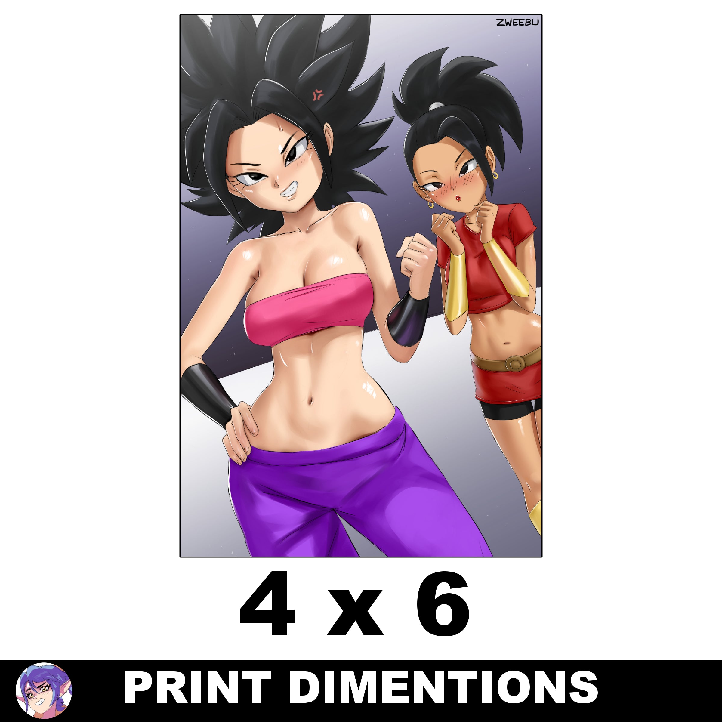 Caulifla & Kale Print