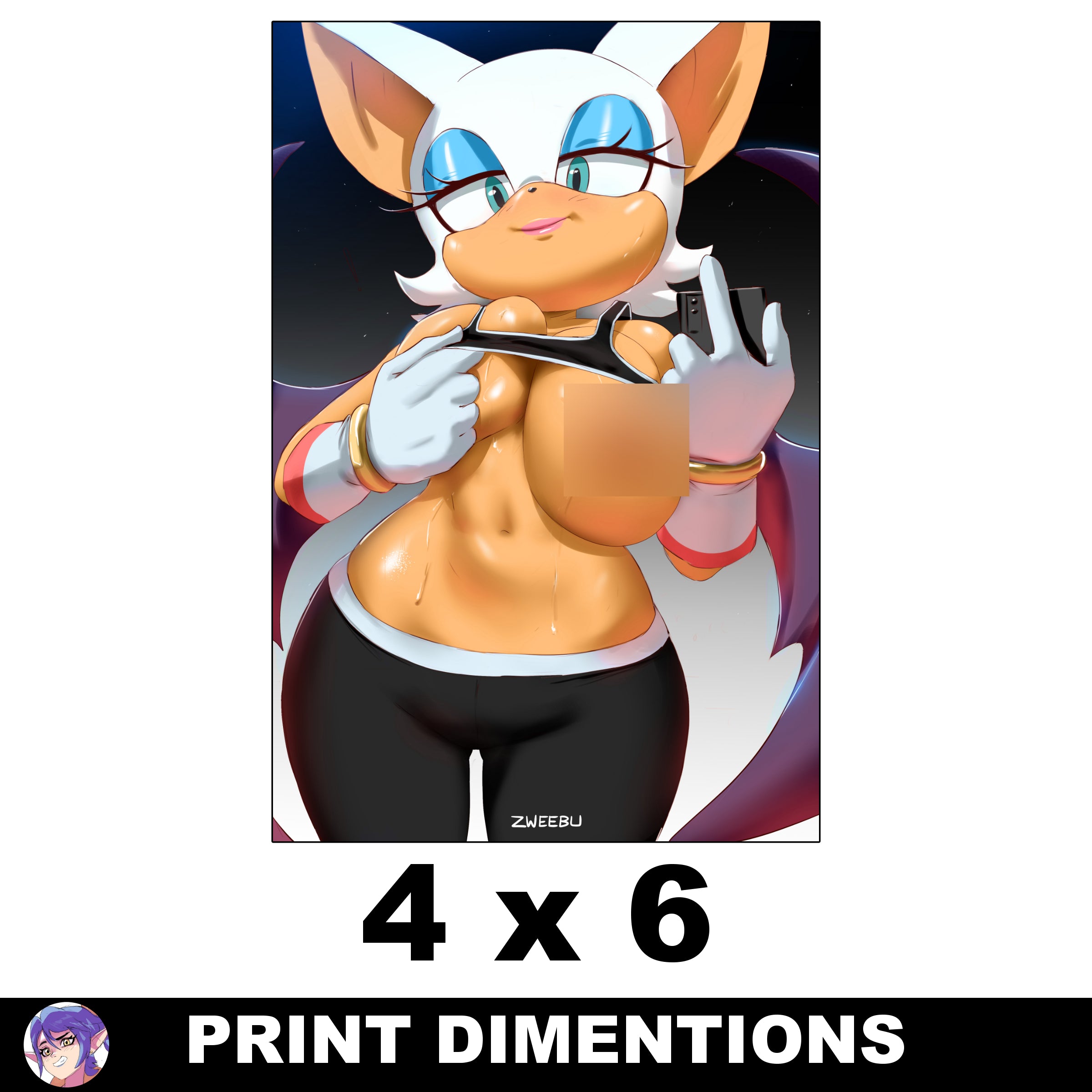 Rouge the Bat Print