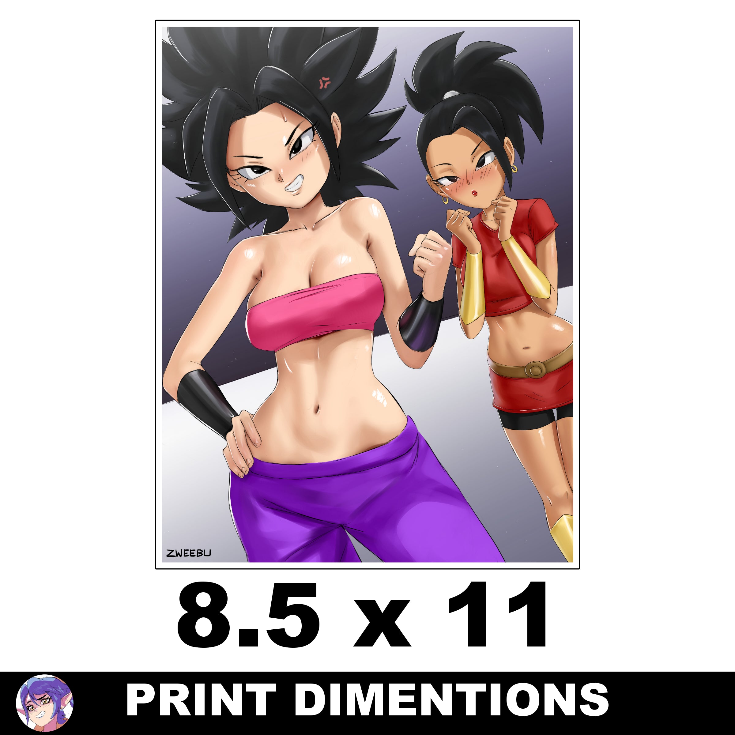 Caulifla & Kale Print
