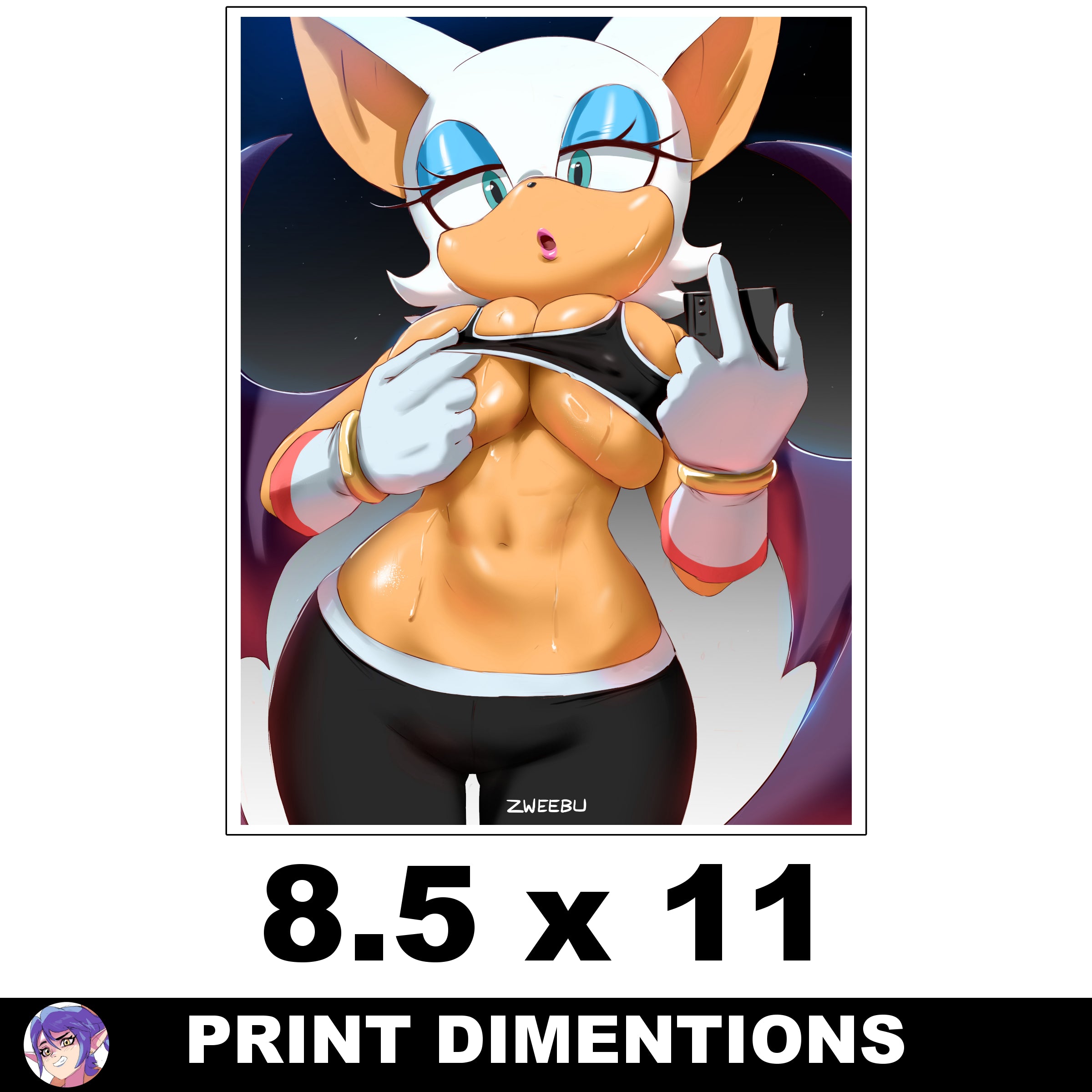 Rouge the Bat Print