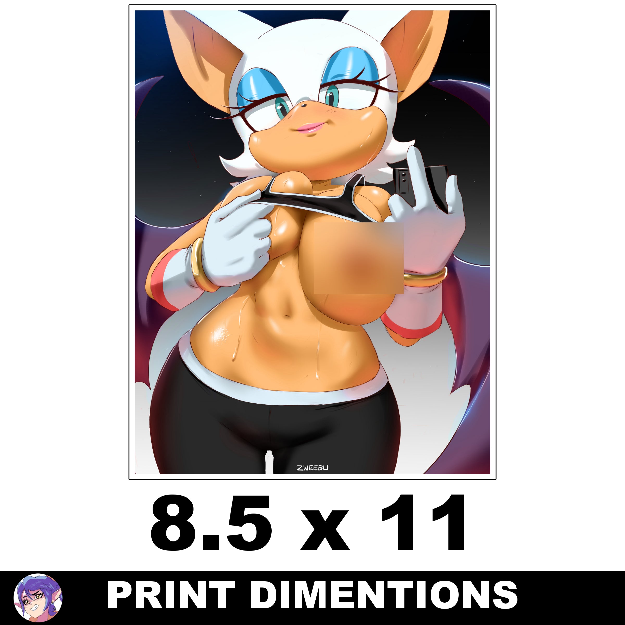 Rouge the Bat Print